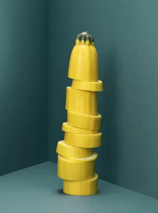 Accountor brand yellow zucchini