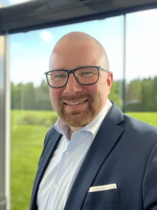 man smiling